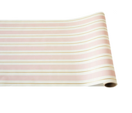 Hester & Cook Pink & Gold Awning Stripe Runner