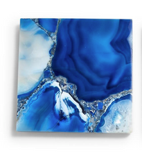 Load image into Gallery viewer, Blue Agate Coaster with Resin Base - Single
