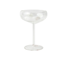 Load image into Gallery viewer, Vietri Drop White Coupe Champagne Glass
