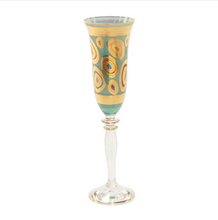 Load image into Gallery viewer, Vietri Regalia Champagne Glass - Aqua
