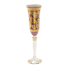 Load image into Gallery viewer, Vietri Regalia Champagne Glass - Purple
