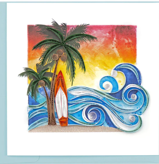 Surfing Paradise Quilling Card