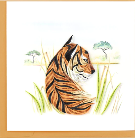Bengal Tiger Quilling Card