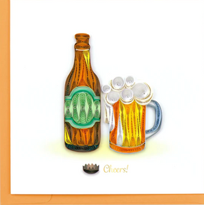 Birthday Beer Quilling Card