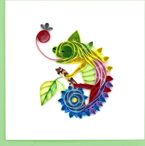 Chameleon Quilling Card