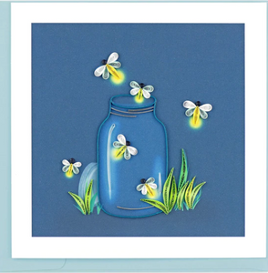 Fireflies Quilling Card