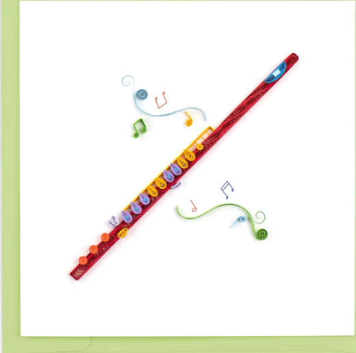 Flute Quilling Card
