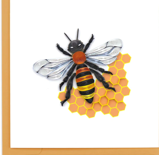 Honey Bee Quilling Card