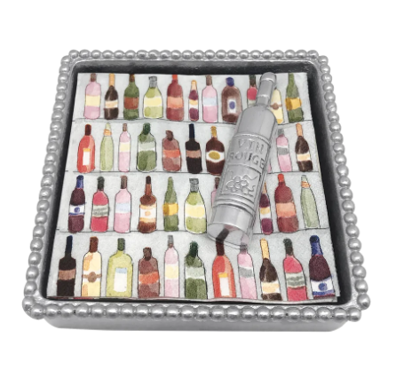 Wine Bottle Cocktail Napkin Box