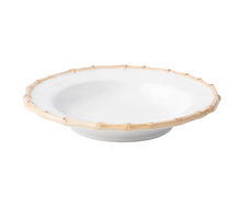 Load image into Gallery viewer, Classic Bamboo Pasta/Soup Bowl  - Natural 10”W
