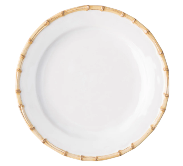 Classic Bamboo Natural Round Charger/Server Plate - 14”