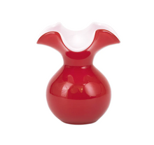 Load image into Gallery viewer, Hibiscus Glass Red Bud Vase
