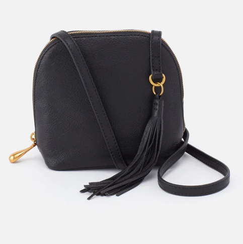 Nash Crossbody - Velvet Pebbled Hide - Black