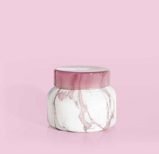 8oz Petite Modern Marble Candle - Aloha Orchid