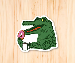 Gator Donut Sticker