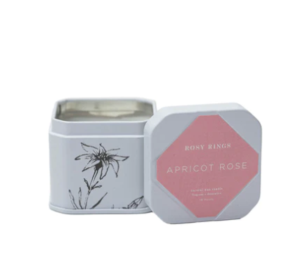 Apricot Rose Travel Tin Candle