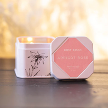 Load image into Gallery viewer, Apricot Rose Travel Tin Candle
