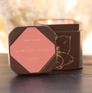 Apricot Rose Signature Tin Candle