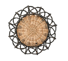 Load image into Gallery viewer, Provence Rattan Black Placemat

