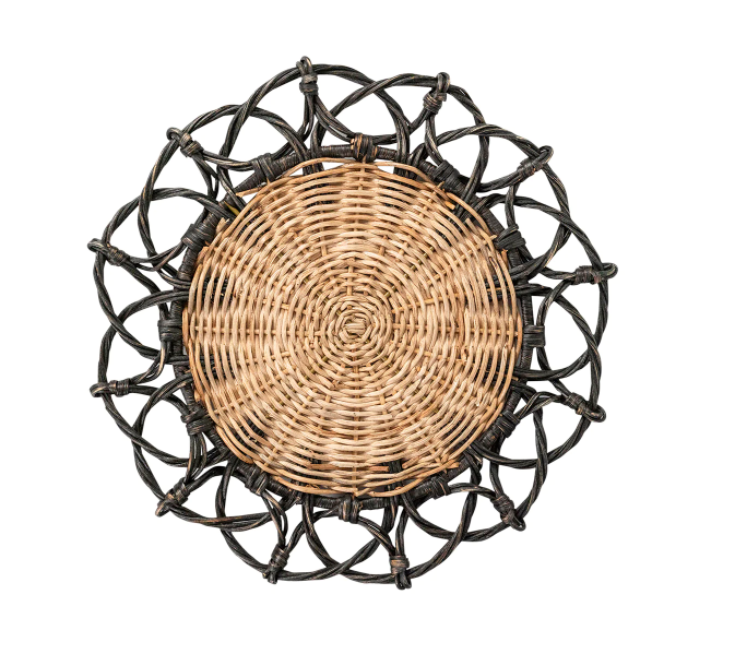 Provence Rattan Black Placemat