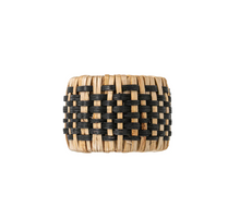 Load image into Gallery viewer, Woven Black Napkin Ring

