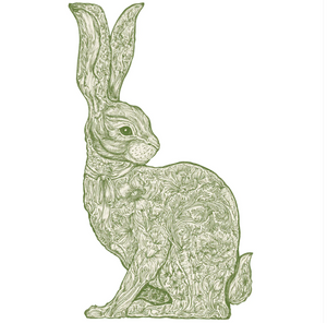 Die-Cut Greenhouse Hare Placemat