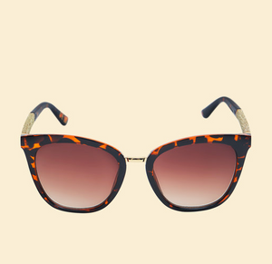 Luxe Natalia - Tortoiseshell/Glitter Sunglasses