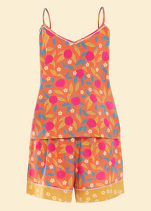 Cami Pomegranate in Tangerine Pyjamas - Tangerine
