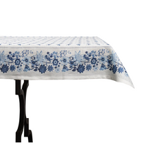 Load image into Gallery viewer, Mirabelle Chambray Linen 54&quot; Square Tablecloth
