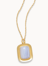Load image into Gallery viewer, Spartina 449 Mason Necklace 36&quot; - Blue Chalcedony
