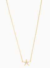 Load image into Gallery viewer, Sea La Vie Necklace Shine/Starfish on a gold chain
