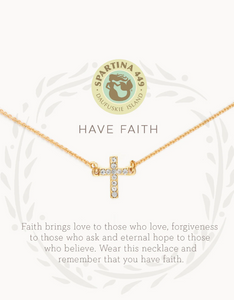 Spartina 449 Sea La Vie Necklace Have Faith/Cross