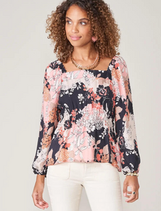 Spartina 449 Nina Blouse Linden Romantic Floral