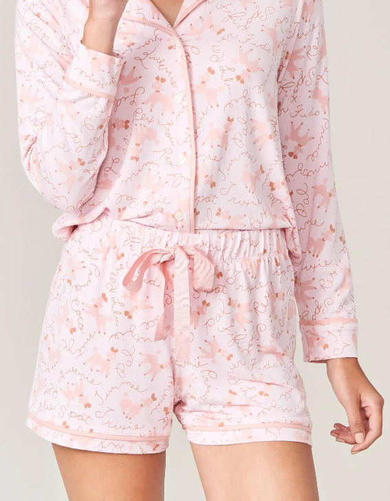 Spartina 449 Pajama Short Pink Poodles - FINAL SALE