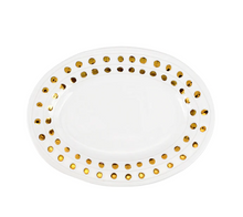 Load image into Gallery viewer, Vietri Medici Gold Medium Oval Platter
