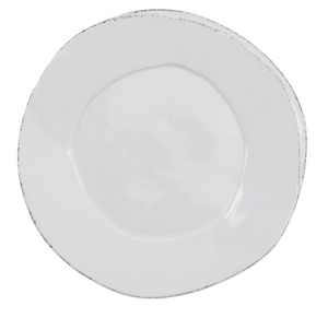 Vietri Lastra American Dinner Plate - Light Gray