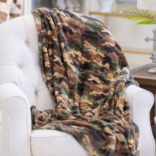 Camouflage Throw