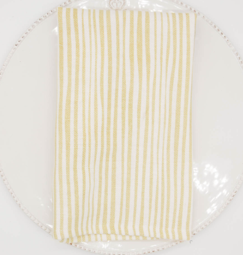 Everyday Stripe Napkin - White/Oatmeal
