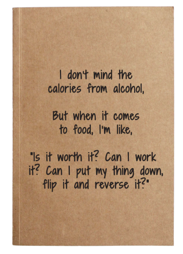 Alcohol Calories Notebook