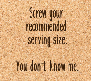 Serving Size Coaster