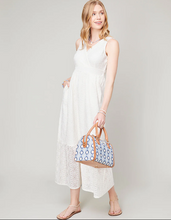 Load image into Gallery viewer, Midi Lace Dress Pearl White
