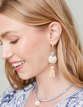 Load image into Gallery viewer, Summer House Earrings Natural/Blue
