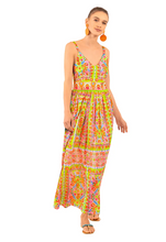 Load image into Gallery viewer, Fiesta Time Midi/Maxi – Watteau - Pink/Lime
