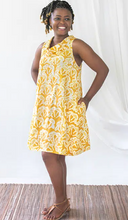 Load image into Gallery viewer, Eli Dress Ginkgo - Gold - Organic
