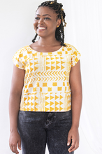 Load image into Gallery viewer, Boxy Blouse Adobe - Gold Organic

