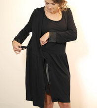 Load image into Gallery viewer, Bamboo Wrap Robe - Black

