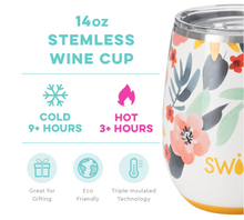Load image into Gallery viewer, Swig Honey Meadow Stemless Wine Cup (14oz)
