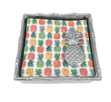 Load image into Gallery viewer, Mariposa Tropical Pineapple Cocktail Napkin Box
