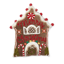 Load image into Gallery viewer, Gingerbread House Decorative Throw Pillow
