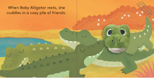 Load image into Gallery viewer, Baby Alligator Finger Puppet Book
